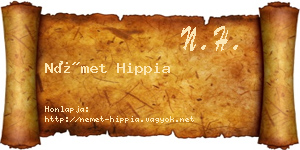 Német Hippia névjegykártya